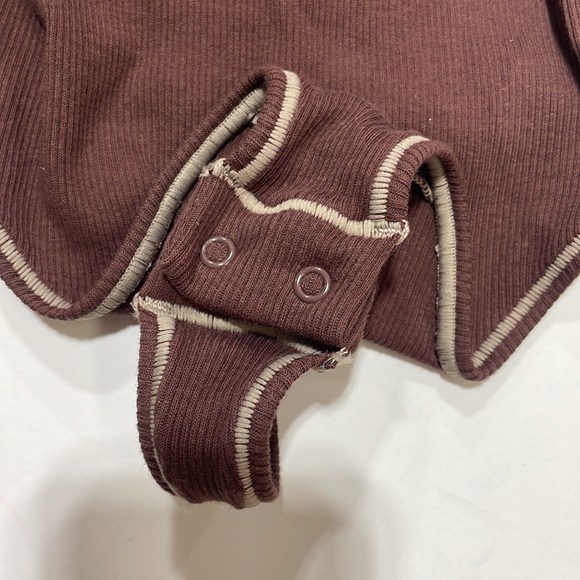 SKIMS Chocolate Cotton Rib Bodysuit SZ XXS NWT - Picture 2 of 5